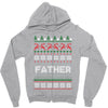 ugly christmas father Zipper Hoodie