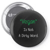 not a dirty word Pin-back button
