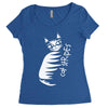 cat stripes Women's Triblend Scoop T-shirt
