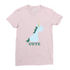 cute (2) Ladies Fitted T-Shirt
