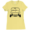 simple mini   car t shirt Ladies Fitted T-Shirt