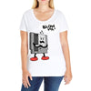 blow me Ladies Curvy T-Shirt