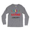 legends are born january Long Sleeve Shirts