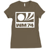 wm 74retro deutschland Ladies Fitted T-Shirt