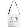happy meowr Adjustable Strap Totes