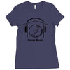 house music Ladies Fitted T-Shirt