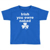 irish you were naked funny t shirt Toddler T-shirt