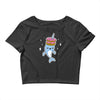 narwhal donuts cute unicorn sweet cool awesome Crop Top