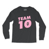team 10 light pink Long Sleeve Shirts