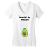 Powered By Avocado Women's V-Neck T-Shirt