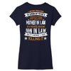 Super Cool Mother In Law Of A Freaking Awesome Son In Law Women's V-Neck T-Shirt
