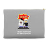 mythbusters cartoon t shirt d45 Accessory Pouches