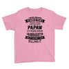 Super Cool Papaw Of A Freaking Awesome Granddaughter Youth Tee