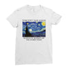 Vincent Van Gogh The Starry Night Ladies Fitted T-Shirt