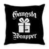 gangsta wrapper Throw Pillow