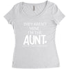 the cool fun and favorite aunt Women's Triblend Scoop T-shirt