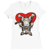love cat Ladies Fitted T-Shirt