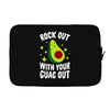 rock out with your guac out Laptop sleeve