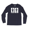 restroom sign sticker vinyl decal Long Sleeve Shirts