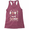 i have two titles aunt and dogmom and i rock them both with roses Racerback Tank