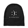 schrodinger's emoticon Baby Beanies