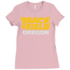 track and field oregon Ladies Fitted T-Shirt