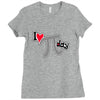 i heart pi day Ladies Fitted T-Shirt