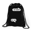 I am Hungry Me Too Mom and Baby Talking Drawstring Bags