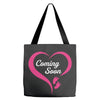 Coming Soon Baby Girl Tote Bags