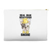 snoring gentleman Accessory Pouches
