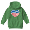 usa flag 2 Youth Hoodie