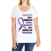 supporting the fighter, admiring the survivors, honoring the taken Ladies Curvy T-Shirt