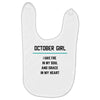 October Girl Baby Bibs