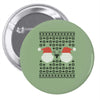 ugly santa noel Pin-back button