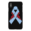 stomach cancer ribbon and rose iPhoneX Case