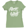 allergic to bullshit Ladies Fitted T-Shirt