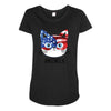 4th of July Maternity Scoop Neck T-shirt