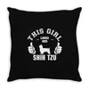 This Girl Loves Shih Tzu Throw Pillow