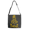 uomo dakar stampa oro moto deserto parigi africa sport Adjustable Strap Totes
