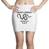 Guccify Yourself White Black Mini Skirts