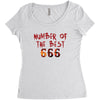Number Of The Best Women's Triblend Scoop T-shirt