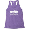 i am sher locked Racerback Tank