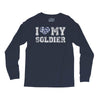 i love my soldier navy camouflage Long Sleeve Shirts
