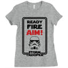 ready fire aim Ladies Fitted T-Shirt