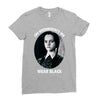 on wednesdays we wear black Ladies Fitted T-Shirt
