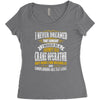 grumpy old crane operator Women's Triblend Scoop T-shirt