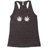 weed leaf Racerback Tank