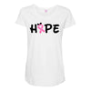 hope minnie mouse Maternity Scoop Neck T-shirt