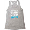 survived the delivery room it's a boy funny Racerback Tank