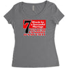 funny  7 words for marriage, ideal gift, birthday present Women's Triblend Scoop T-shirt